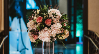 wedding flower arrangement inspiration at noor wedding show