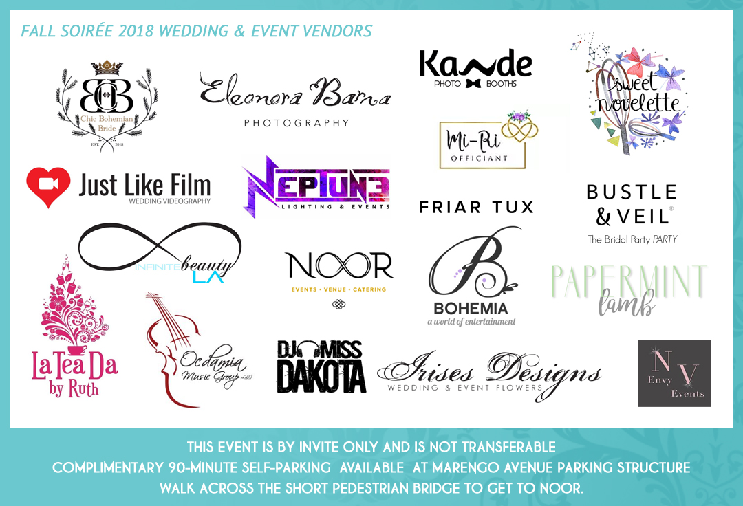 Los Angeles Wedding Show Vendor Logos