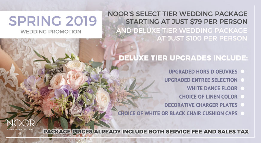 wedding package promotion at noor pasadena