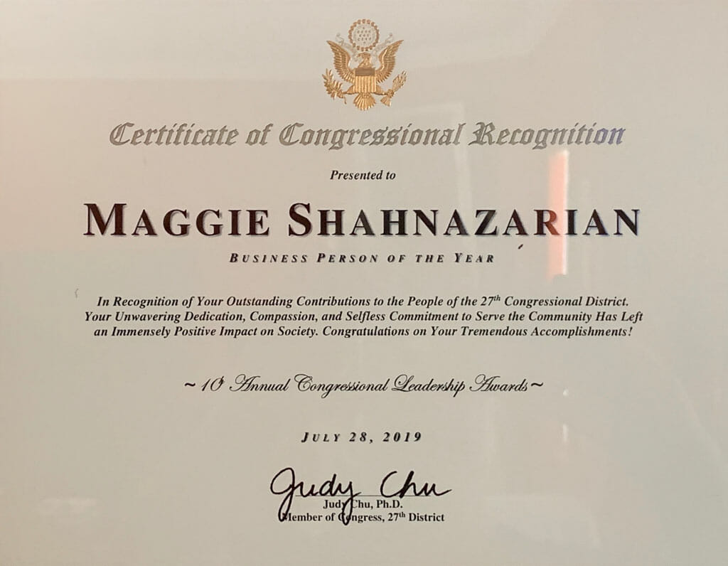 maggie shahazarian business person of the year award