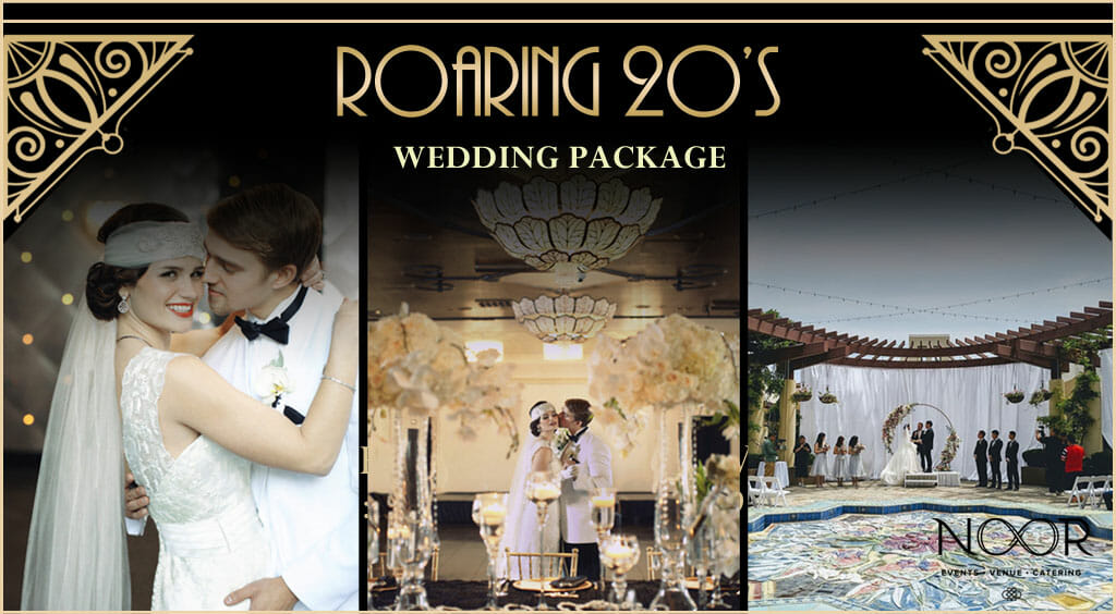 roaring 20s wedding package promotion