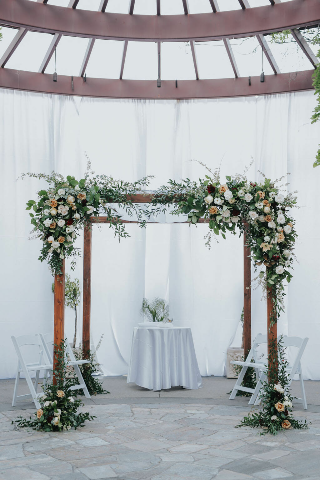 floral wedding arch for jewish wedding