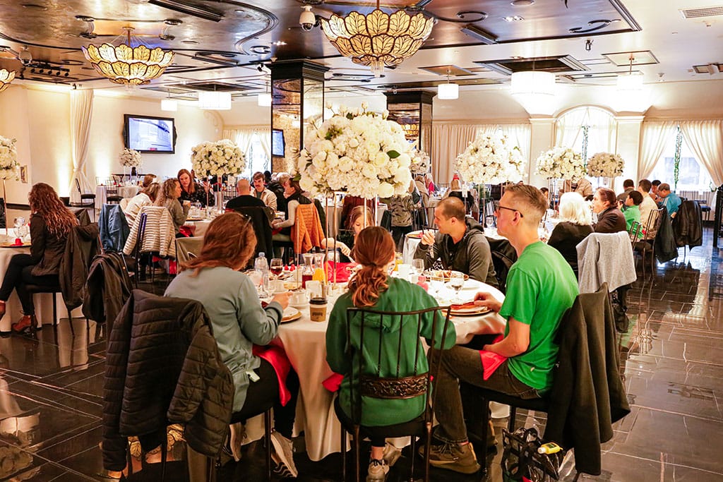 rose parade champagne brunch in the sofia ballroom at noor