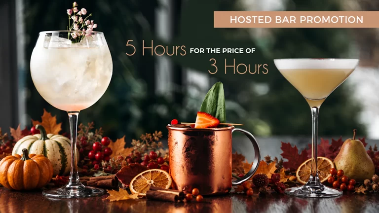 wedding cocktails in fall colors for weddings and events